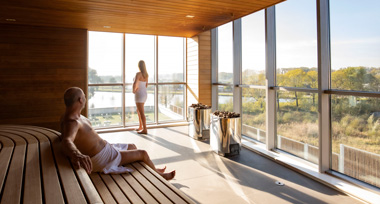 Sauna bij Fletcher Wellness-Hotel Helmond